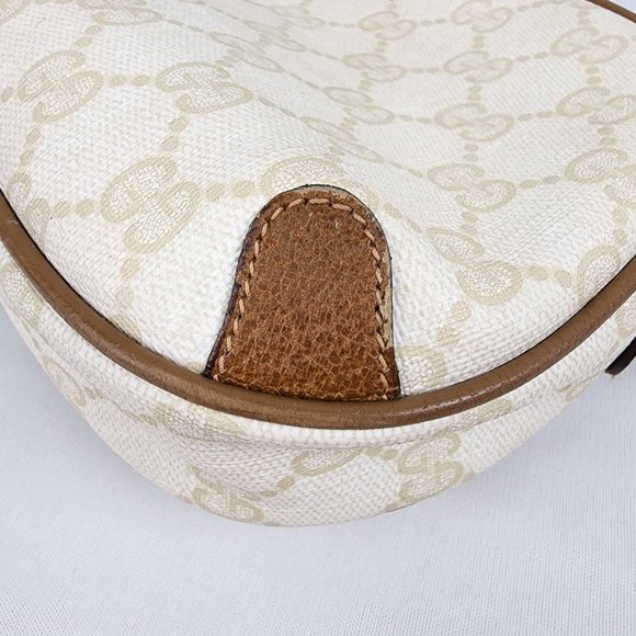 Vintage GUCCI Sherry GG Pattern Brown Leather Mini Shoulder Bag - Picture 8 of 13